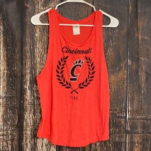 ❤️🖤❤️VS PINK University of Cincinnati tank